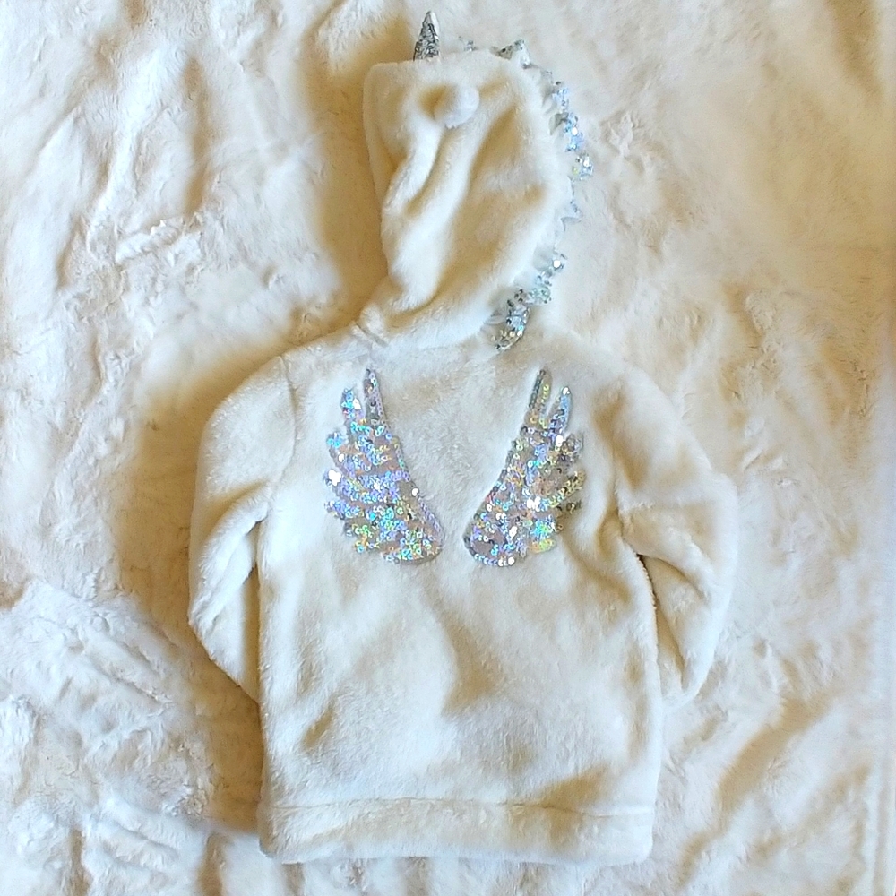 🦄 Unicorn Fleece Zip Up Hoodie